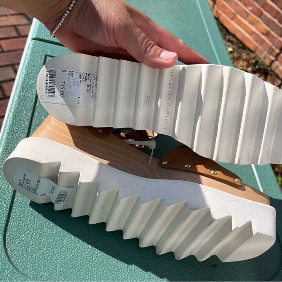 Stella McCartney Elyse Wedge Platform Sandals NWT - Picture 4 of 11